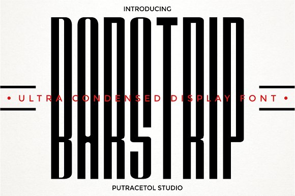 Barstrip Putracetol Studio Font preview